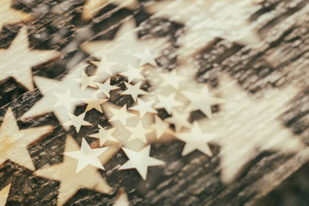 istock Wooden stars on tree bark 1030314640
