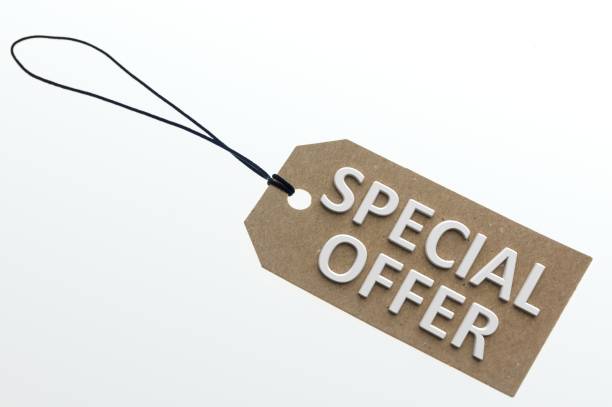 istock 3D rendering SPECIAL OFFER words on paperboard 1030315282