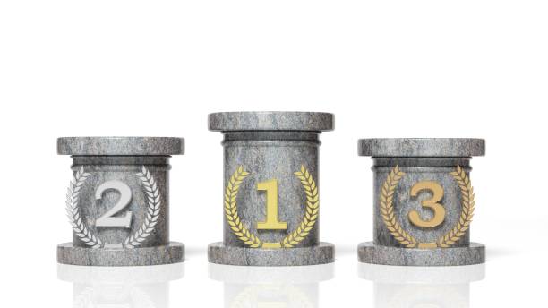 istock 3d rendering of Winners podium 1030315356