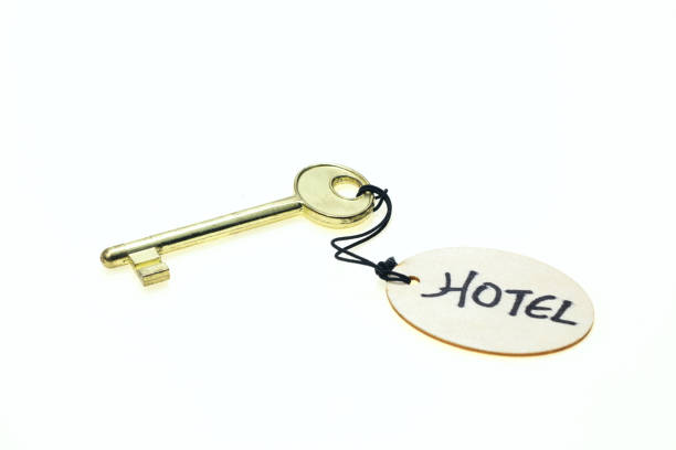 istock Round wooden tag with 