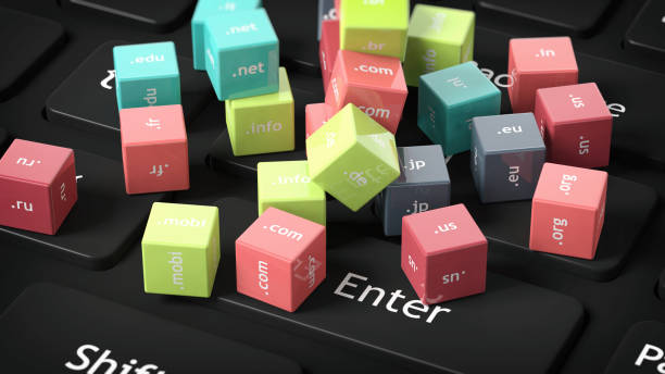 istock 3D rendering of cubes with domain names on black computer keyboard 1030319700