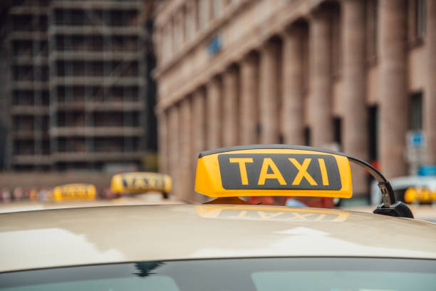 istock Row of taxis 1030320152