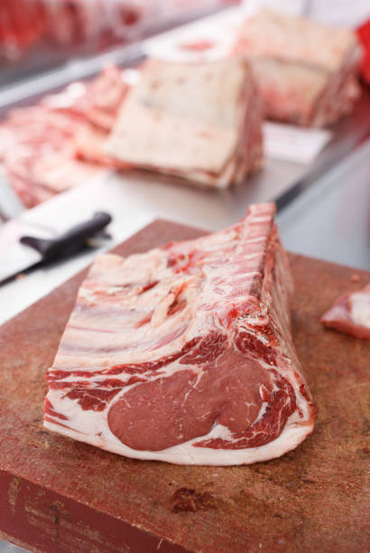 istock Meat prepared for sale in shop 1030320176