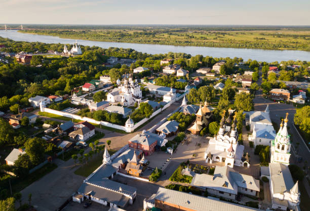 istock Landscape of Murom with monasteries 1030322422
