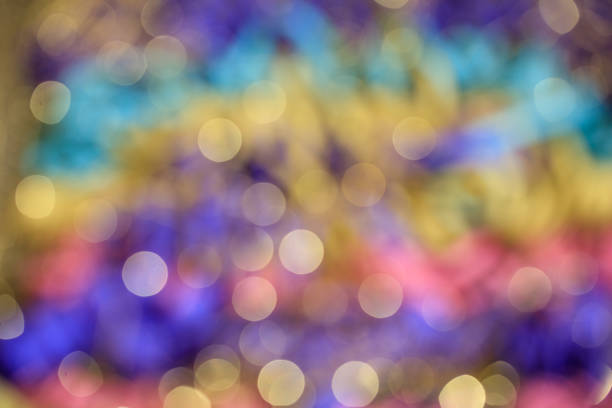 istock Colorful abstract blurred circle bokeh light background 1030323056