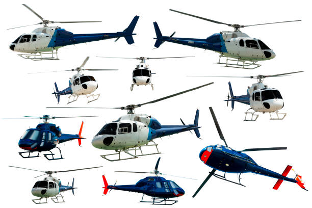 istock Collection of helicopters isolated 1030348292