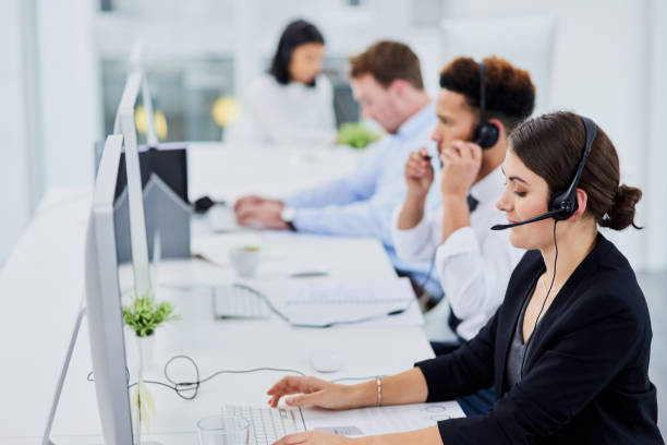 istock Their lines are open for your convenience 1030348692