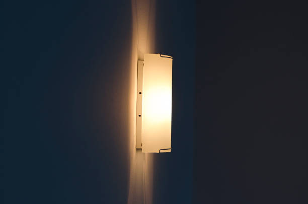 istock Close up of wall lamp in a room 1030349918
