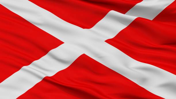 istock Zabbar City Flag, Malta, Closeup View 1030361482