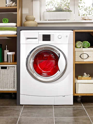 laundry room with washing machine