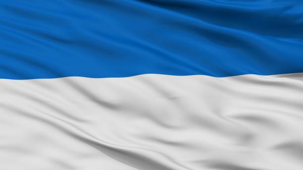 istock Assen City Flag, Netherlands, Closeup View 1030363406