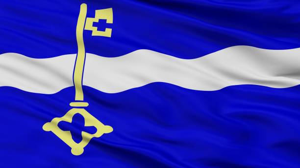 istock De Marne City Flag, Netherlands, Closeup View 1030366458