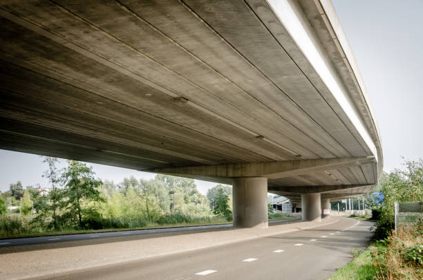 istock Below a highway in Groningen, Holland 1030367334
