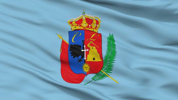 istock Cajamarca City Flag, Peru, Closeup View 1030367778