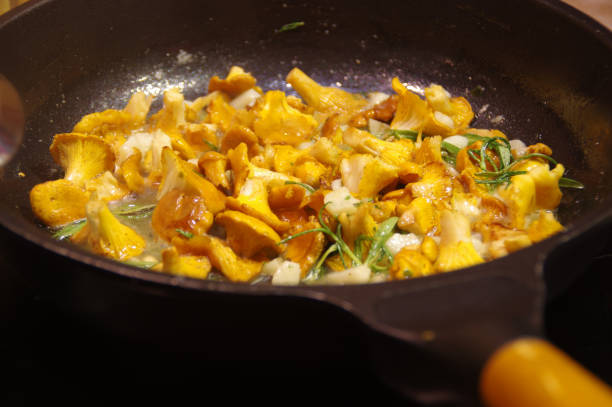 istock Fried chanterelle mushrooms 1030370538