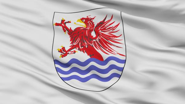 istock Slupsk City Flag, Poland, Closeup View 1030374478