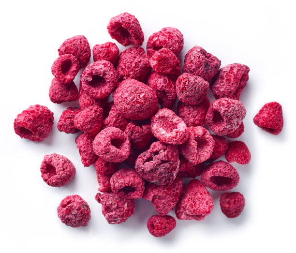 istock Heap of freeze dried raspberries 1030375698