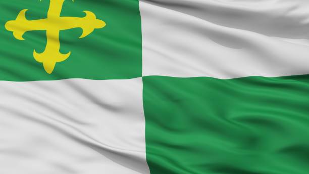 istock Comerio City Flag, Puerto Rico, Closeup View 1030376220