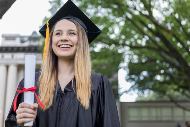 istock Excited college graduate 1030376584
