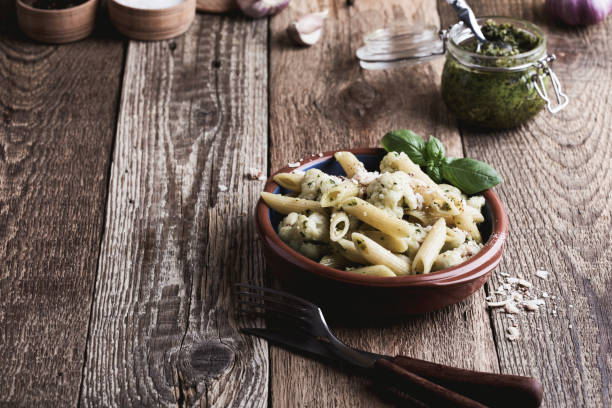 istock Pasta pesto with cauliflower and cheese 1030380480