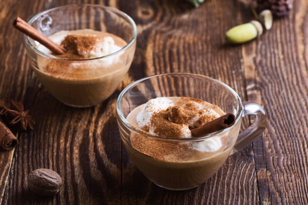 istock Pumpkin spice latte topped with whipped cream 1030383712