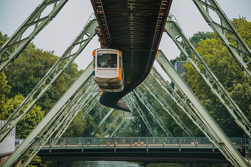 Overhead Railway system in Wuppertal, Germany