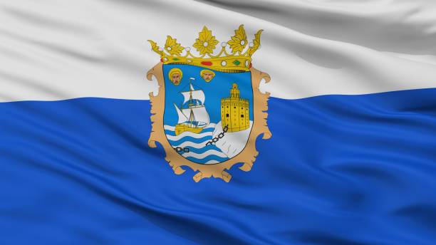 istock Santander City Flag, Spain, Closeup View 1030390452