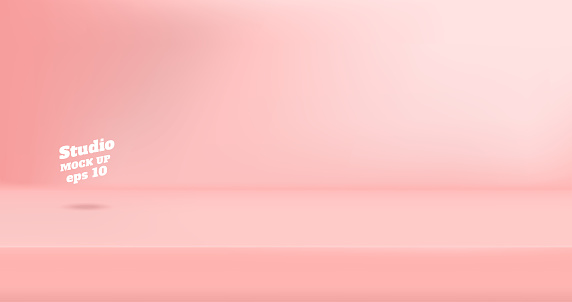 Ilustración de Vector Fondo De Vacío Color Rosa Pastel Estudio Mesa Sala  Producto Pantalla Con Espacio De Copia De Pantalla De Diseño De Contenidos  Banner Para Anunciar El Producto En Sitio Web