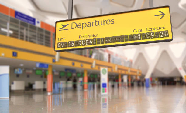 istock Airport departures board going to Dubai 1030400034
