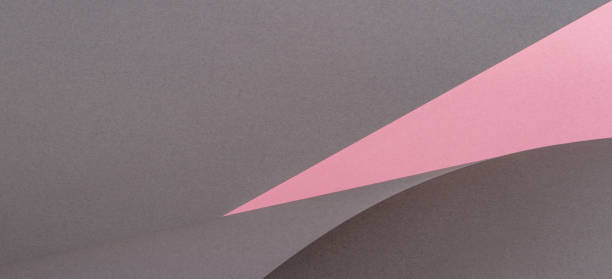 istock Abstract geometric shape gray and pink color paper background 1030408016