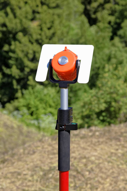 istock Milestone geodesic with a reflector mounted use outdoors 1030409854