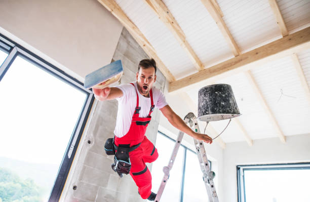 istock An accident of a man worker at the construction site. 1030413886