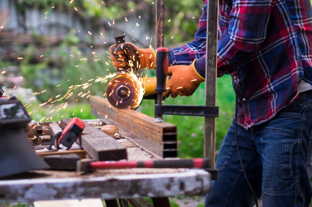 istock A man cutting metal construction with an angle grinder 1030432774