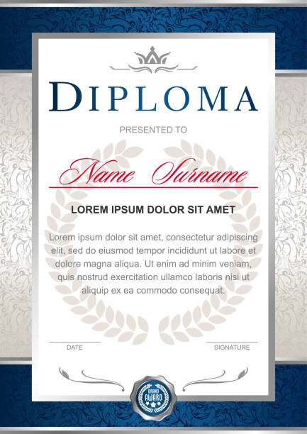 istock Diploma in the official, solemn, elegant, Royal style 1030433468