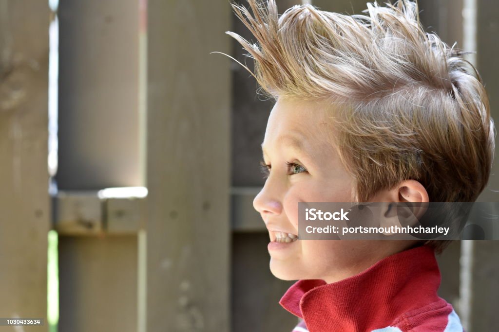 Boy With Mohawk And A Smile Stock Photo - Download Image Now - Boys,  Mohawk, Child - iStock
