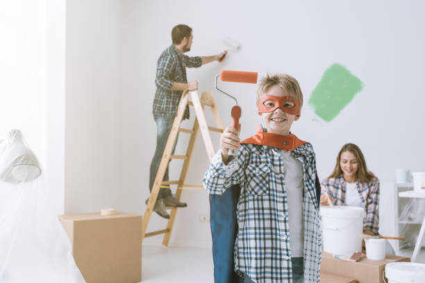 istock Family doing home renovation 1030437140
