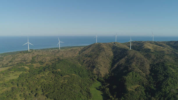 istock Solar Farm with Windmills. Philippines, Luzon 1030437890