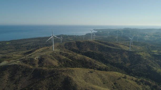 istock Solar Farm with Windmills. Philippines, Luzon 1030437918