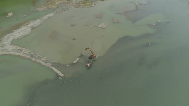 istock Cleaning and deepening by a dredger on the river. Philippines, Luzon 1030439110