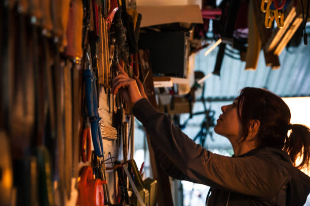 istock Women in business, working in a garage 1030441664