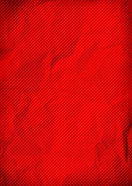 istock Red crumpled diagonal tartan paper background 1030451380