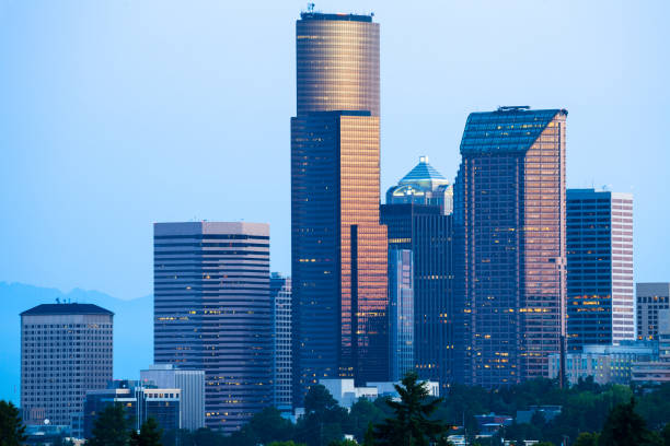 istock Skyline of downtown Seattle at dawn 1030458912