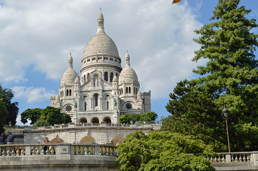Basilica of Sacre-Coeur in Montmartre, Paris, France.