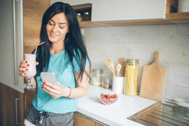 istock Strawberry smoothie and a smile 1030468092