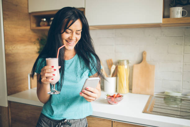 istock Strawberry smoothie and a smile 1030468266