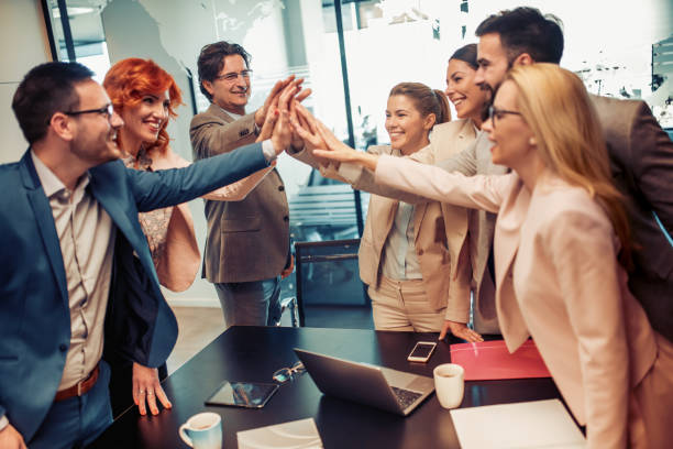 istock Successful business people in modern office 1030470226