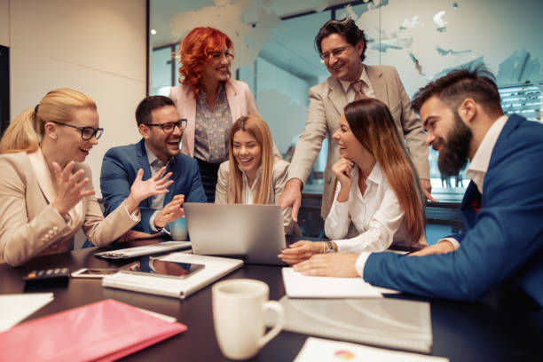 istock Successful business people in modern office 1030470308