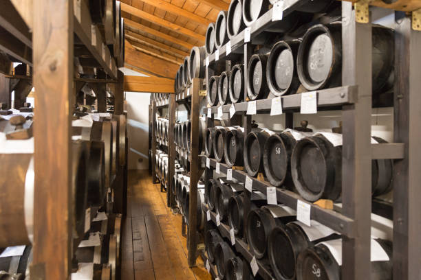 istock balsamic vinegar wooden barrels storing and aging 1030474246