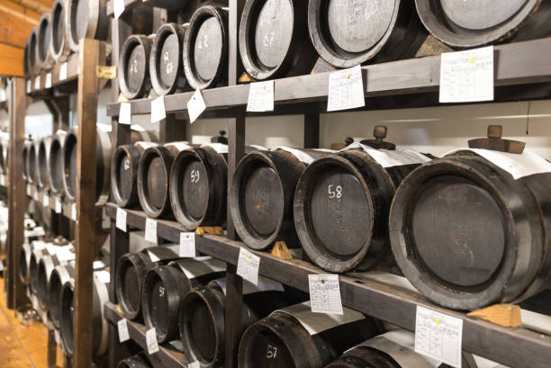 istock balsamic vinegar wooden barrels storing and aging 1030474272