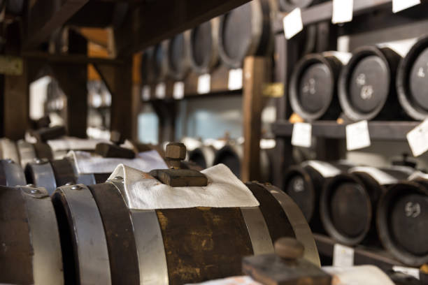 istock balsamic vinegar wooden barrels storing and aging 1030474580